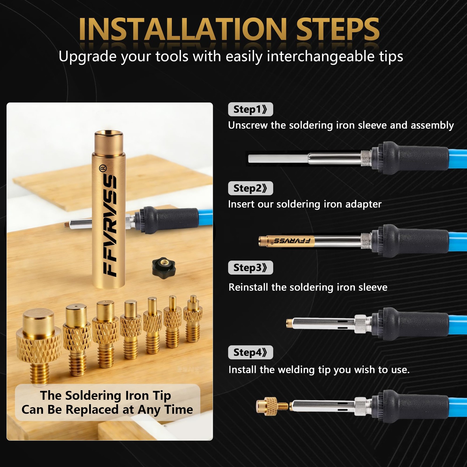 7X Soldering Tips/Heat Set Insert Tips – general, M2-m8 New Edition 8