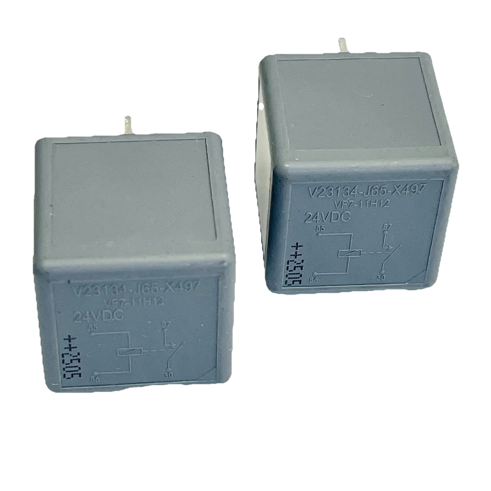 (LOT OF 2) TYCO ELECTRONICS V23134-J65-X497 / VF7-11H12 24VDC RELAY