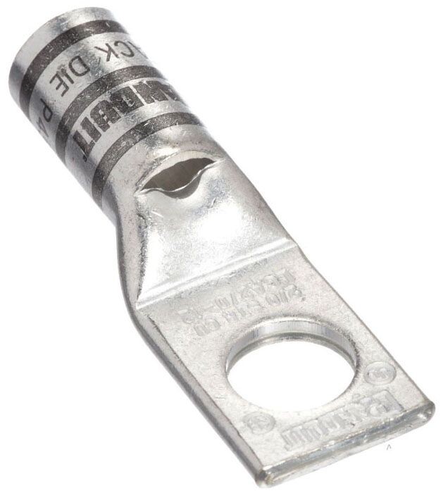 Panduit LCA2/0-12-X, 2/0 AWG Copper, 1/2″ Stud, Compression Cable Lug, 1 pc