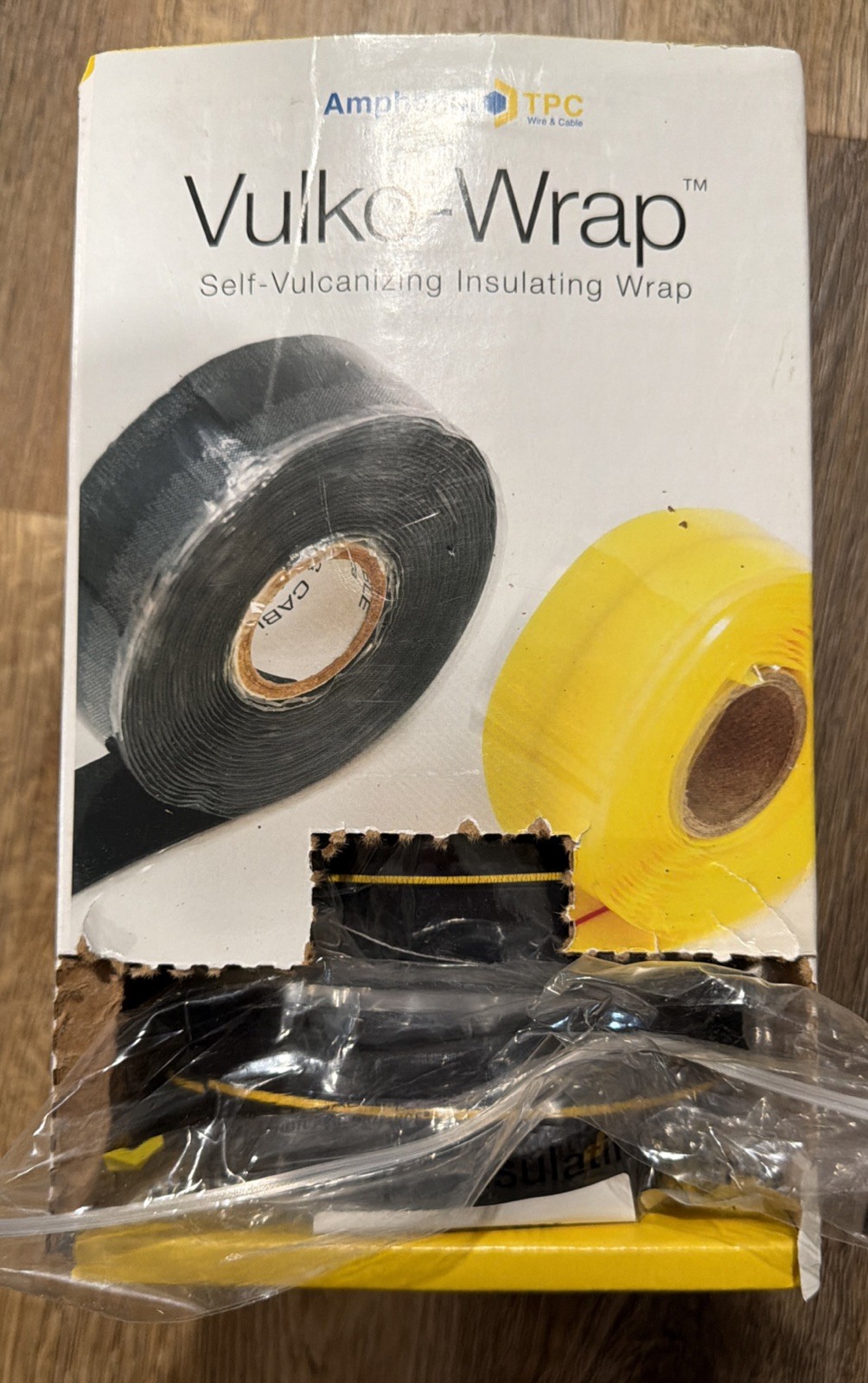 TPC Vulko-Wrap 98512BK Self-Vulcanizing Insulating Wrap Black 1.5” X 36’ 50 Mil