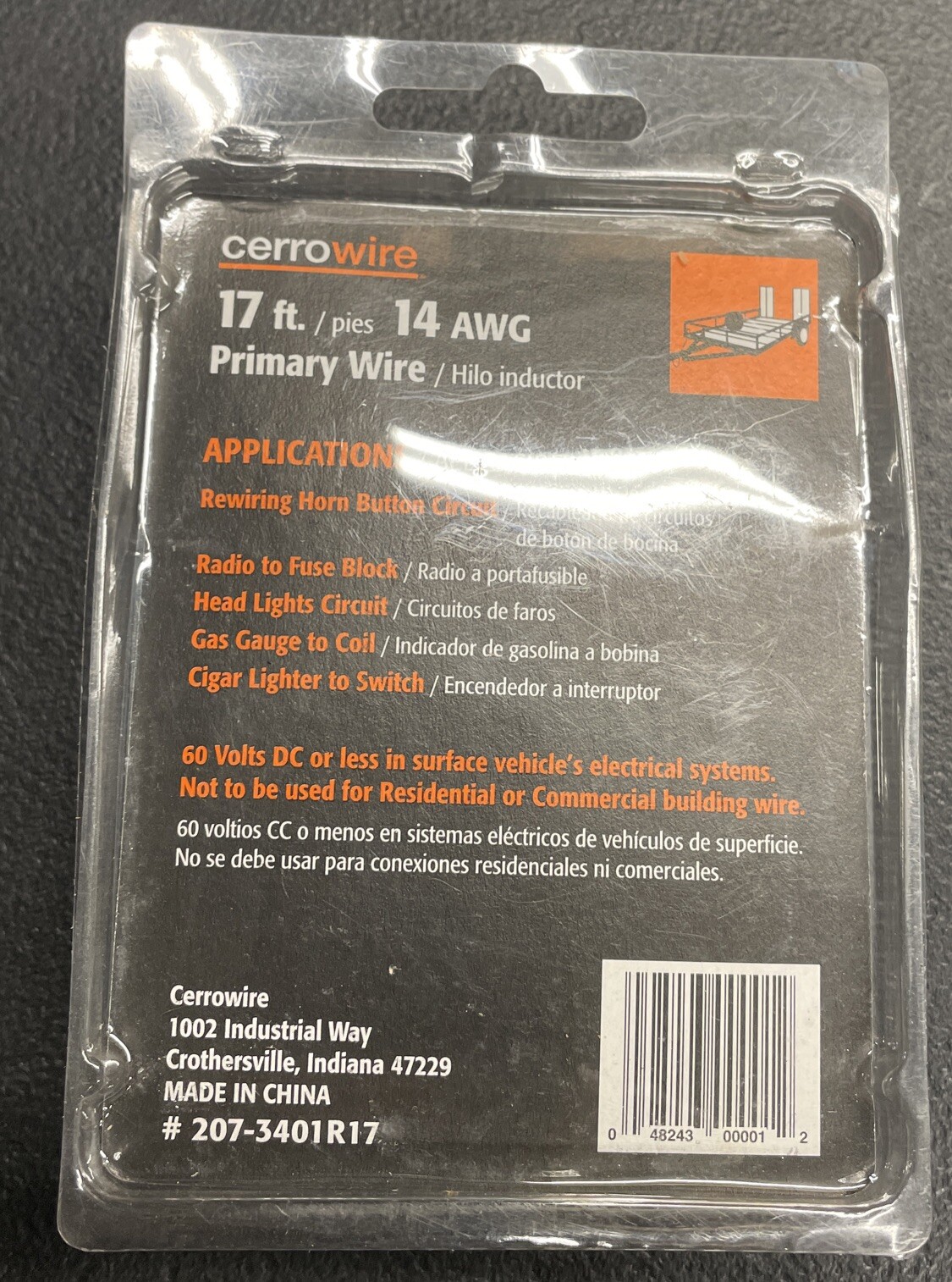 Cerrowire 17ft 14AWG Primary Wire Tail Lights Directional Signals Trailers RV