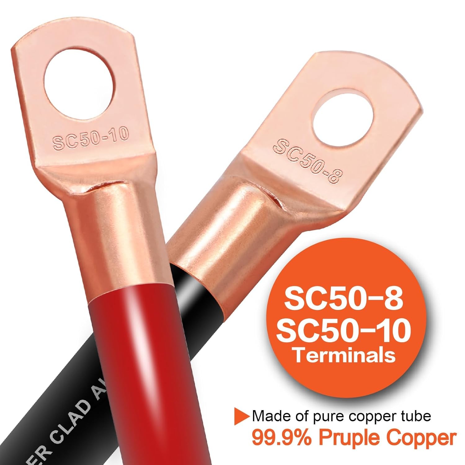 1/0 Gauge Wire 20FT Red/Black CCA Copper Clad Aluminum Battery & Car Audio Cable