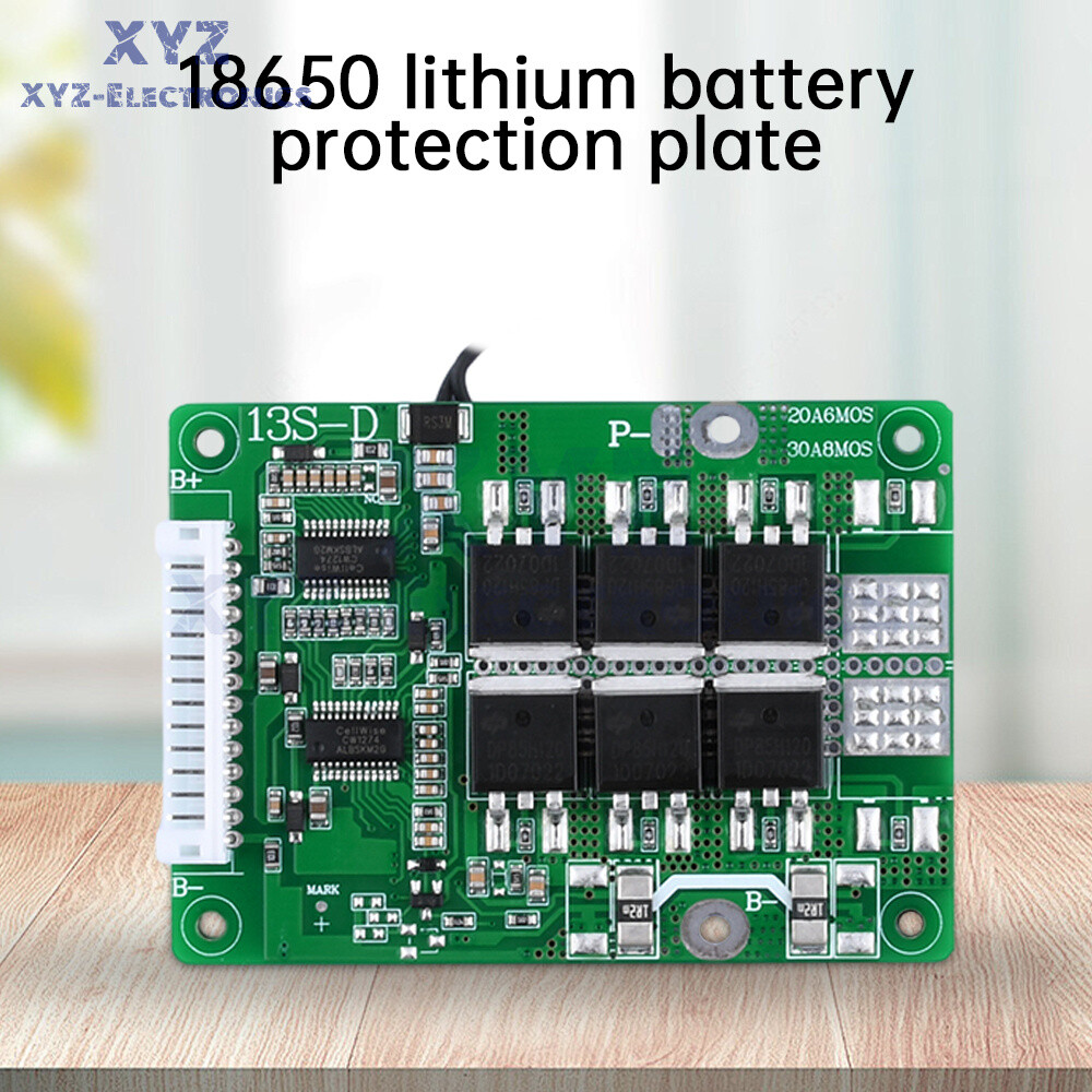 13S 48V 20A 30A Same Port Battery Protection Board for 18650 Li-ion Battery