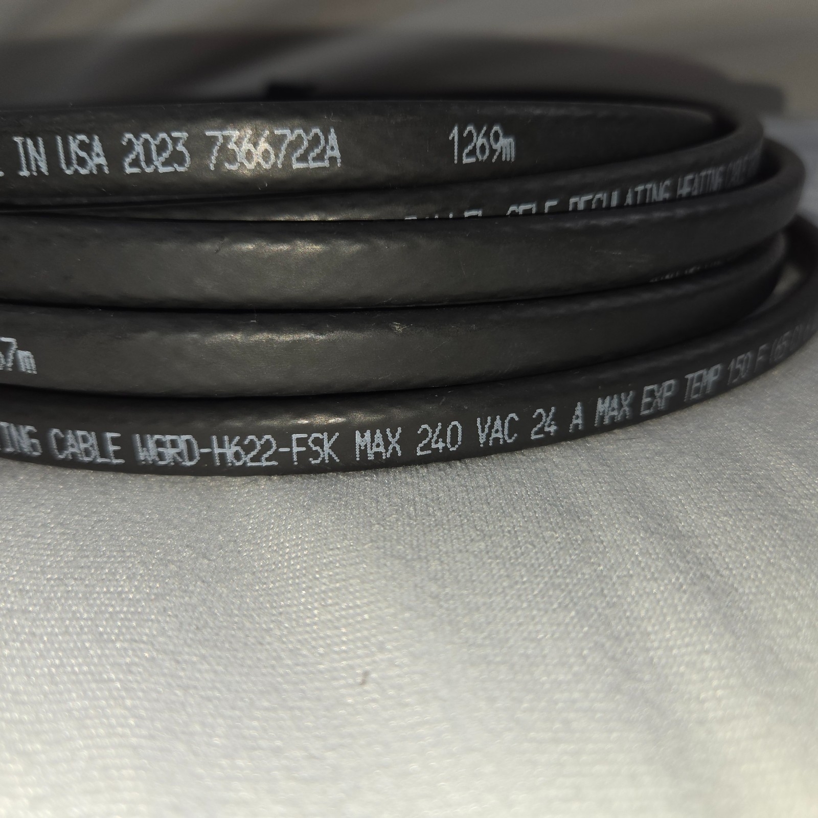 Raychem nVent Wintergard Self-Regulating Heating Cable 21.6′ H622 240V 24A Max