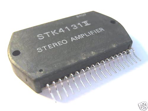 STK4131II 2x20W 23V Power Amp 50kHz + Heat Sink Compound Original SANYO LOT OF10