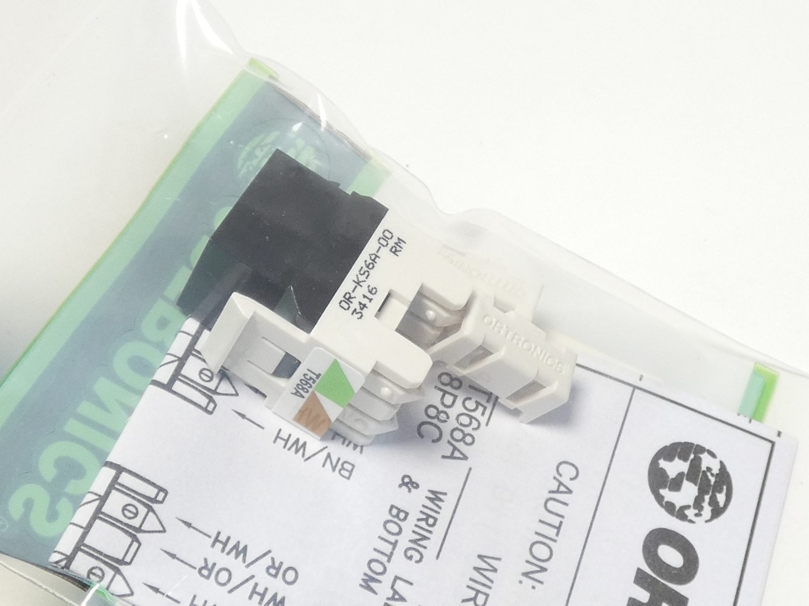 *Box of 20* Ortronics OR-KS6A-00 Cat6 Keystone Jack Module Black – NEW Surplus!