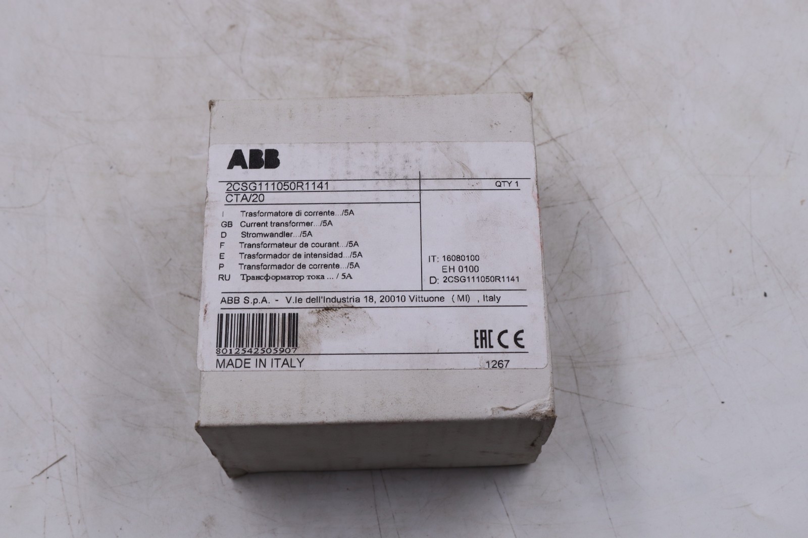 ABB CTA/20 2CSG111050R1141 MADE IN ITALY