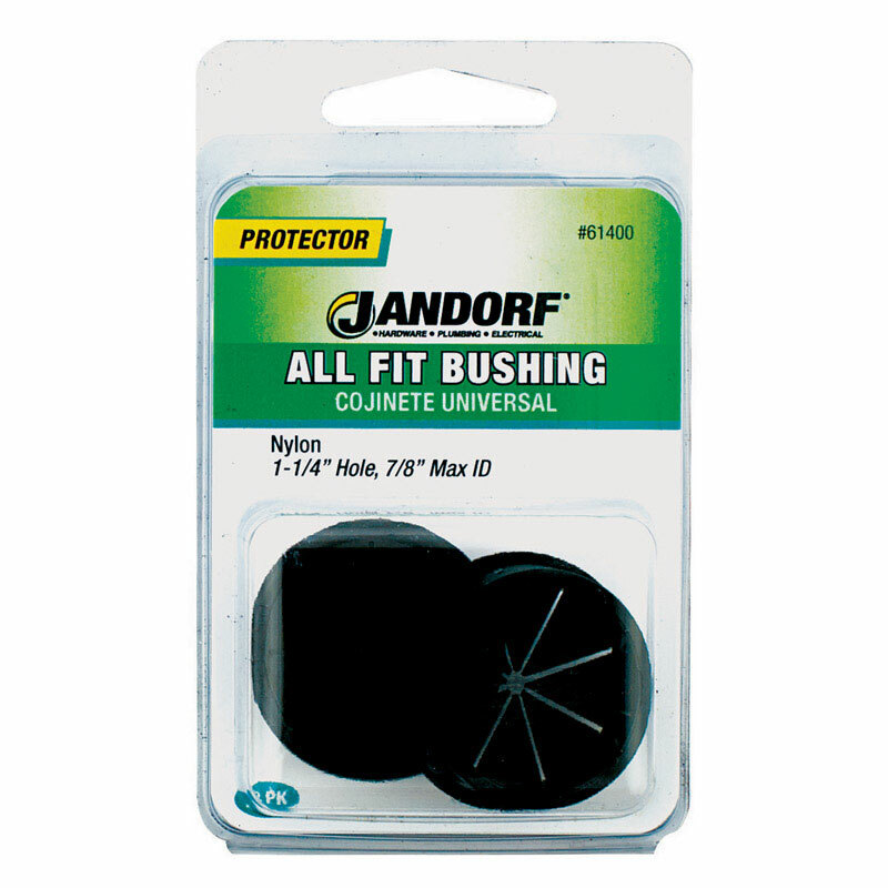 Jandorf Protector ALL FIT BUSHING 2 pk 1.25″ Hole Insulate Cable Tube Hose 61400