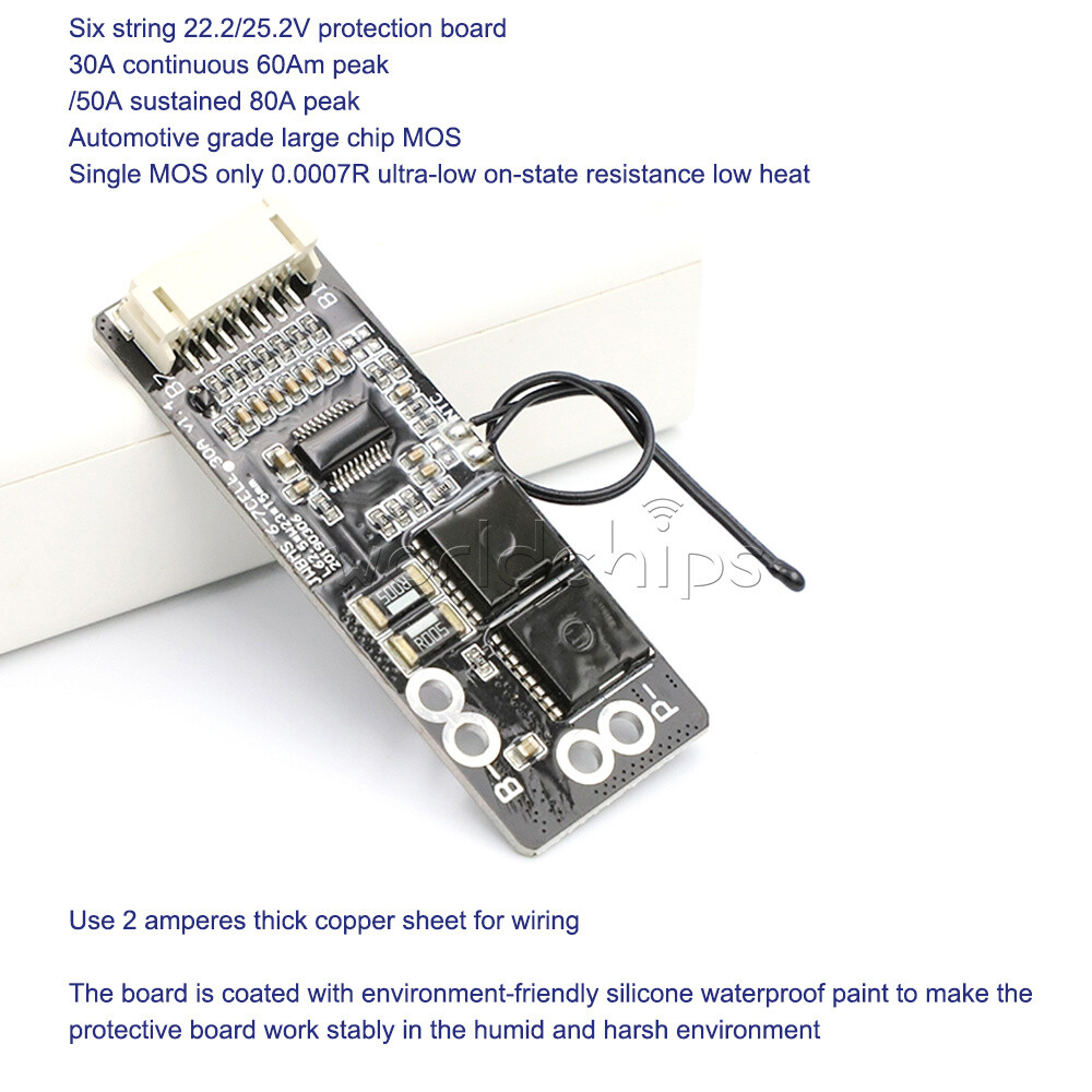 6S 30A/7S 30A/6S 50A/7S 50A with NTC Ternary Li-ion Battery Protection Board