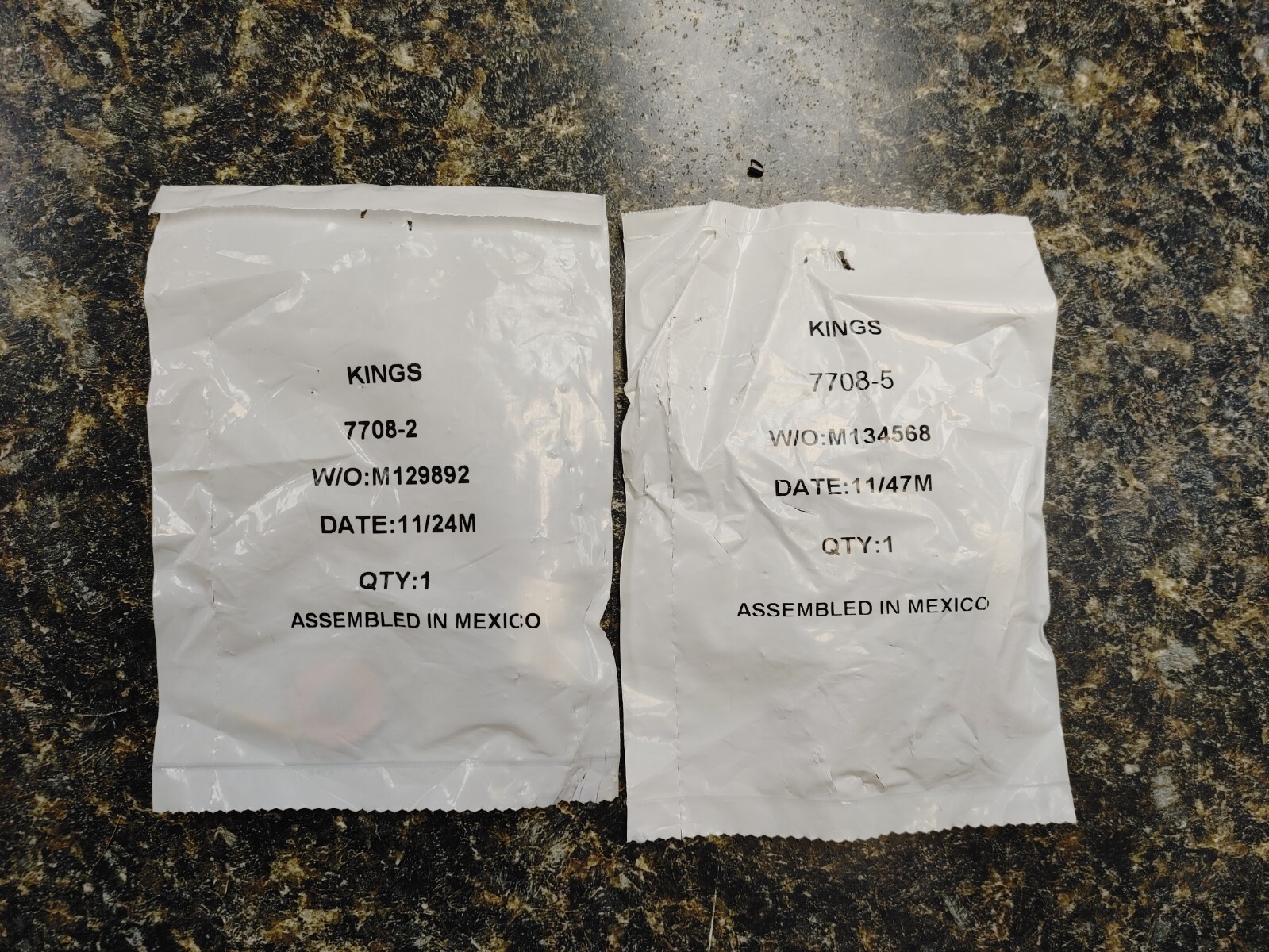 Kings 7702-2 7702-5 Pair(Both Sets pictured Sold Separate)