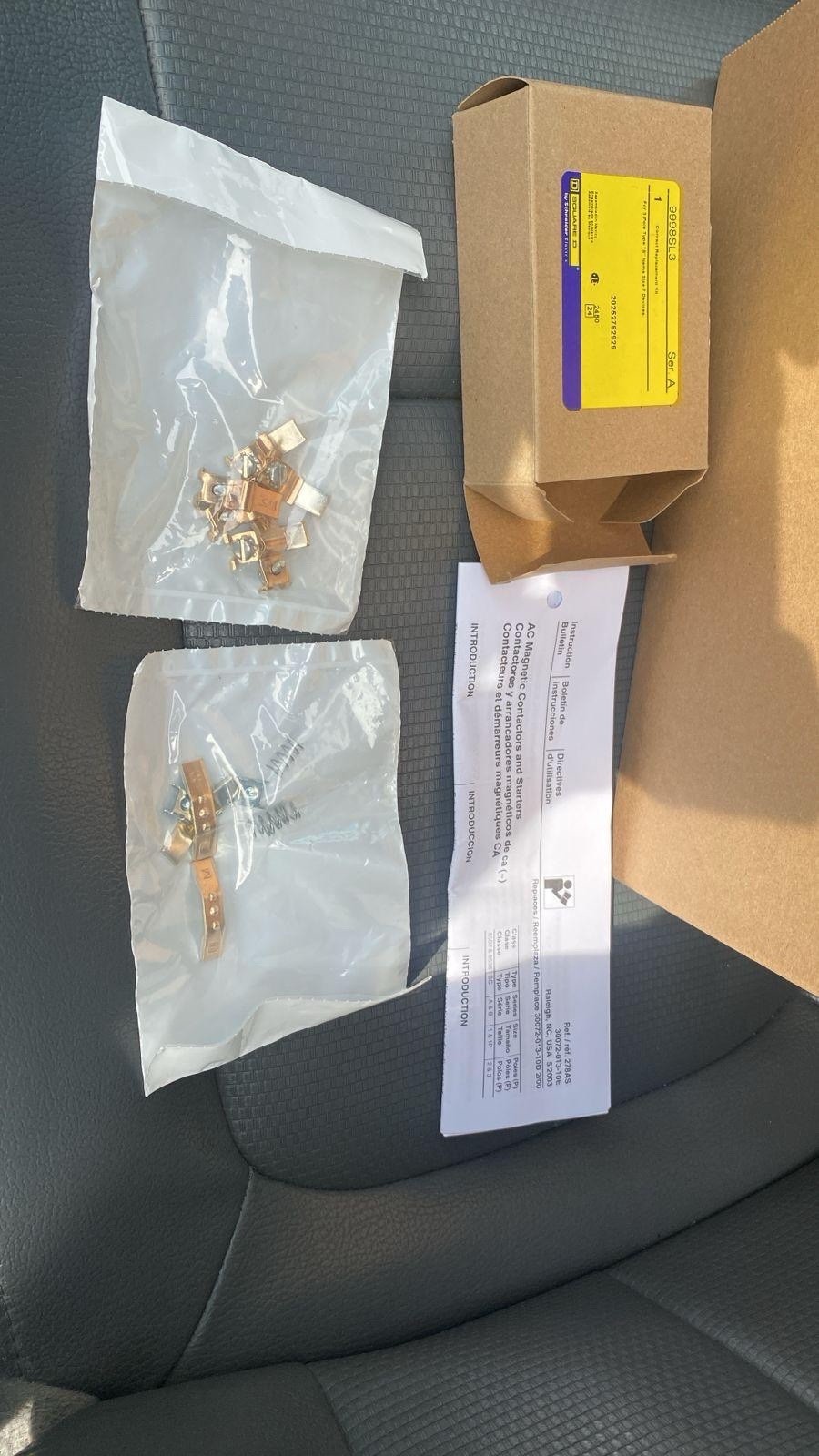 9998SL3 Square D 3-Pole Contactor Replacement Contact Kit NEW