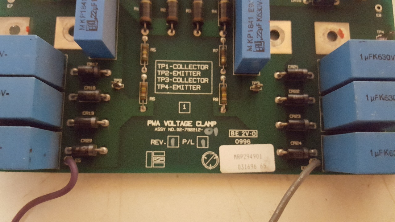 Liebert 02-792212-01 Rev 1 PWA Voltage Clamp Circuit Board