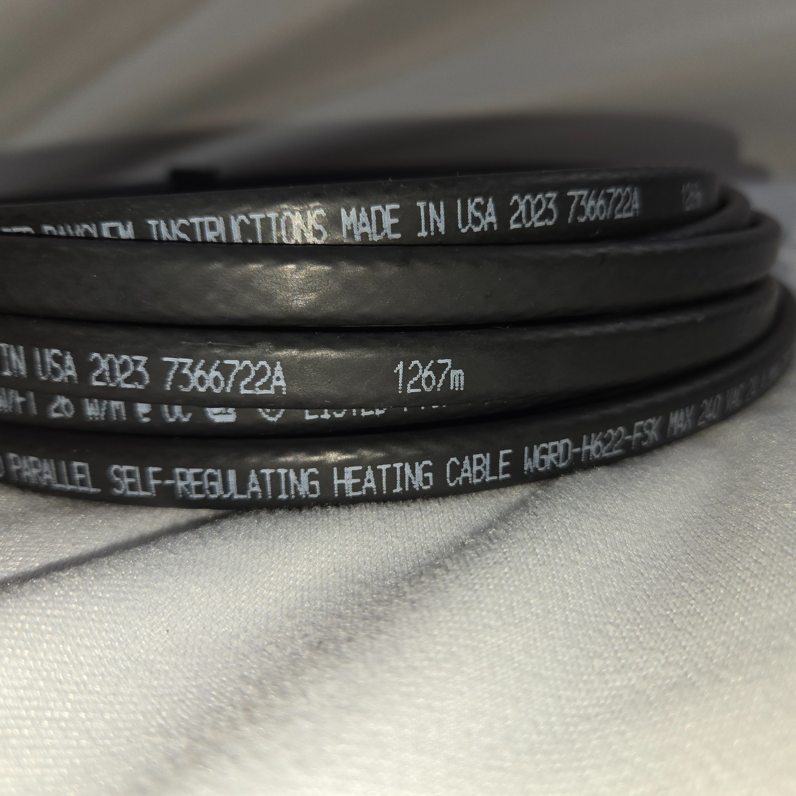 Raychem nVent Wintergard Self-Regulating Heating Cable 21.6′ H622 240V 24A Max