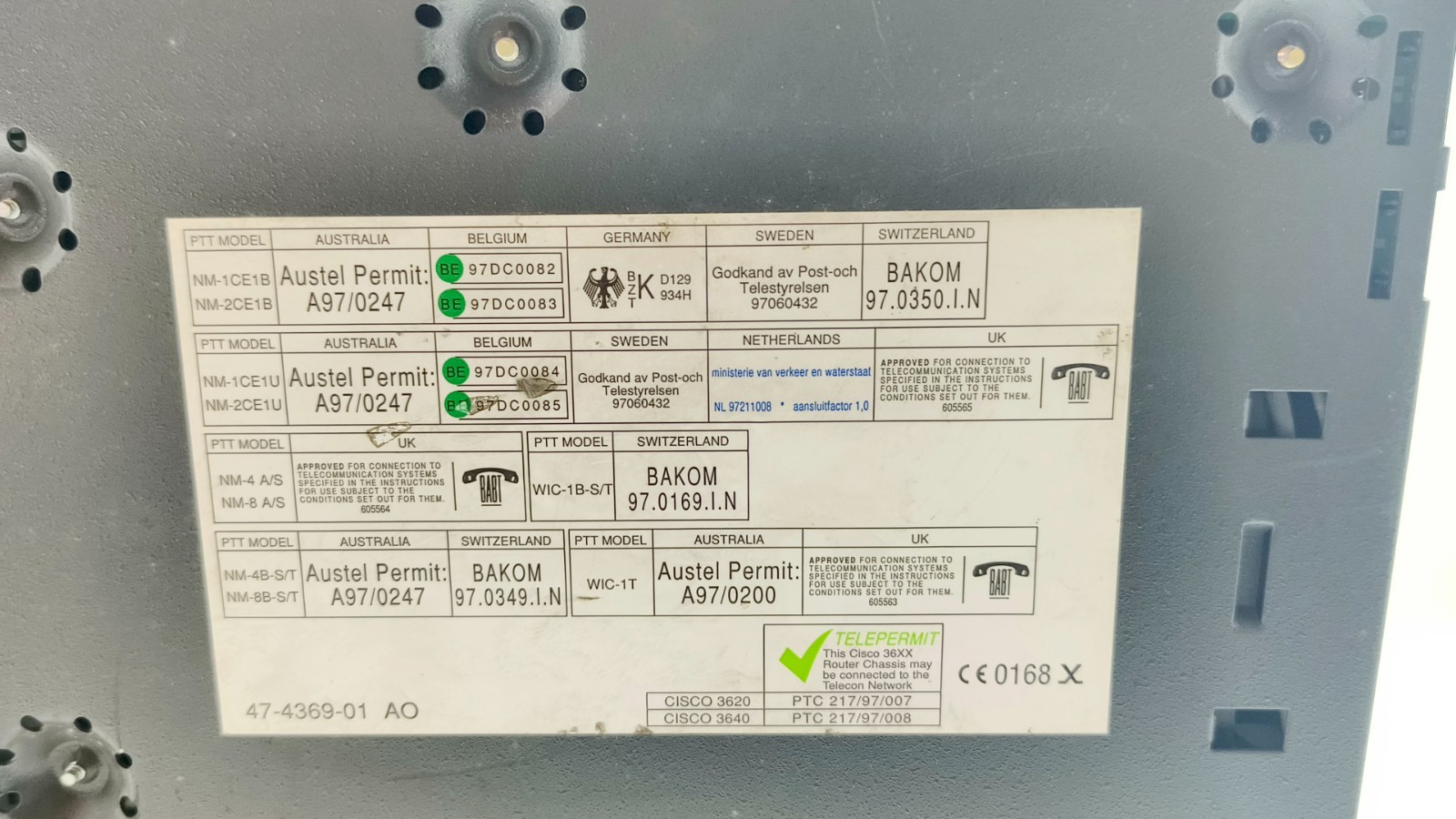 Lot 2pcs Cisco 3640 Series w/o Face Plate Expedited Shipping 3 Business Days