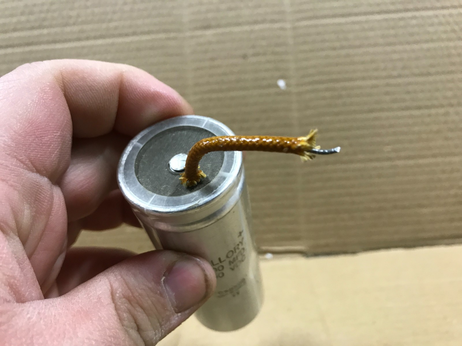 NOS Mallory Electrolytic Capacitor – TC50500, 5000 MFD 50VDC