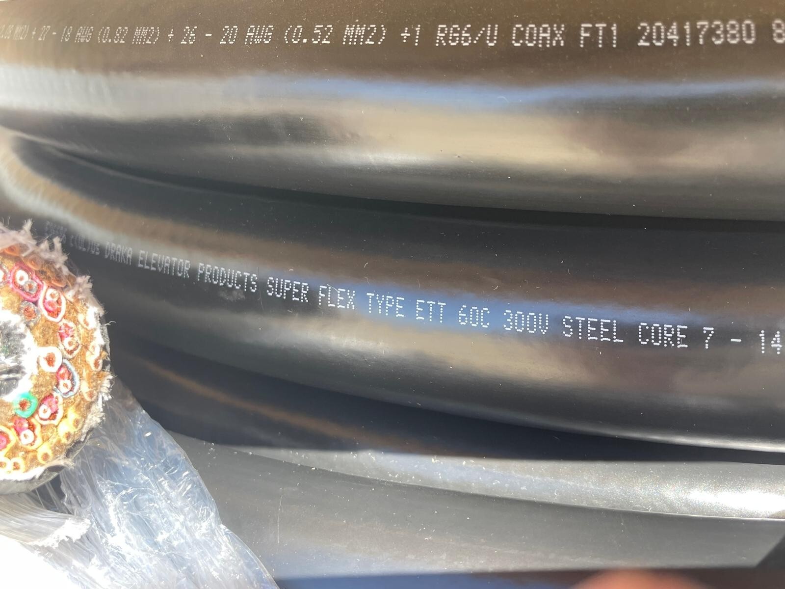 Prysmian Draka Elevator 18-X61-13 Super-Flex Traveling Cable Type ETT/300V