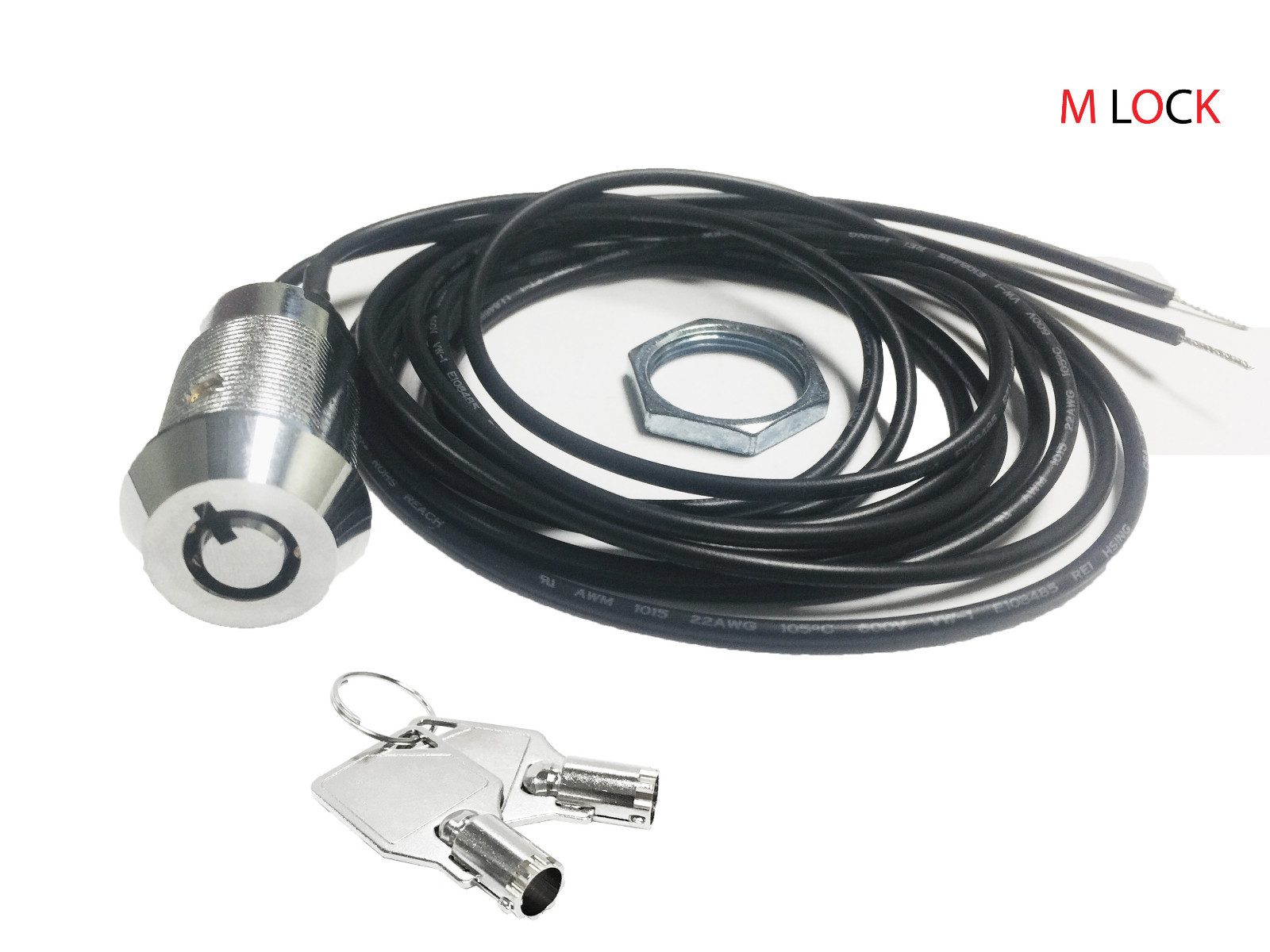 Lot of 10 Tubular Switch Lock with wire 48″ long Vending Machine, Control Boxes