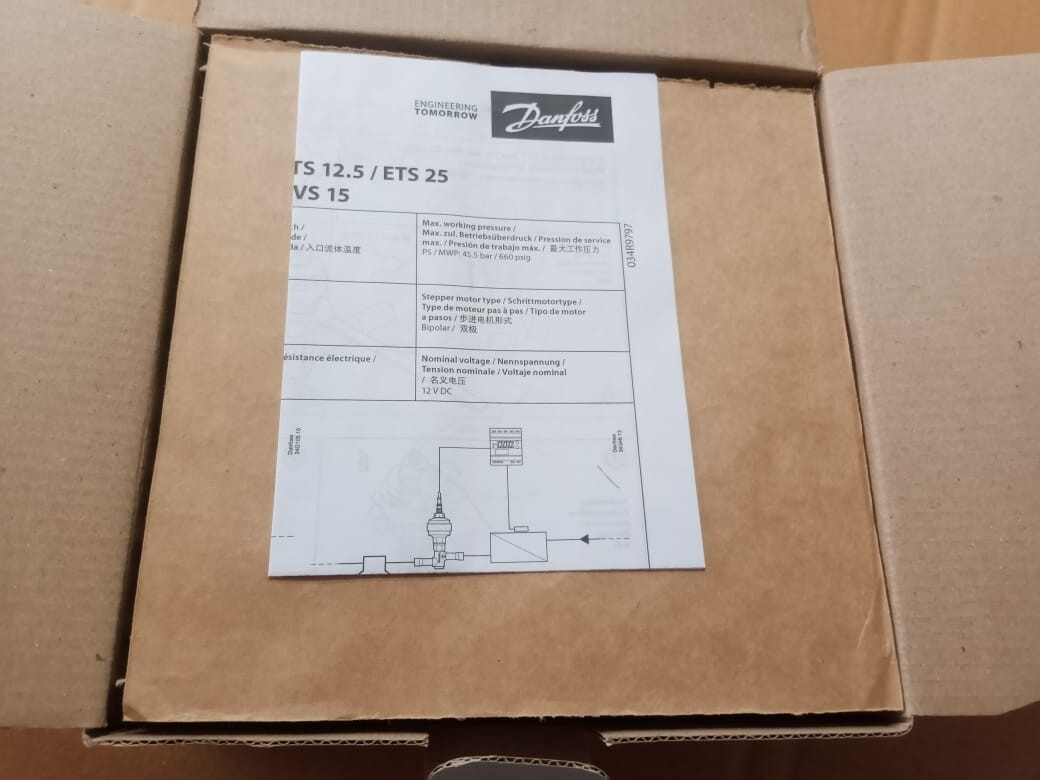 1PC of Danfoss 034G4209 Electric Expansion ETS 12.5 1/2inx1/2in Valve -BRAND NEW