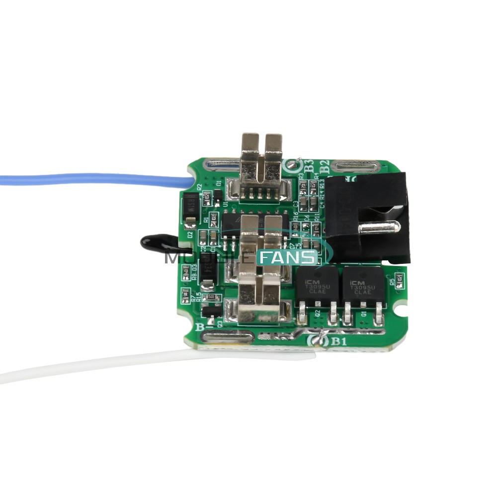 4S 16.8V 30A 18650 Li-ion Battery Protection Board BMS Dual MOS for Power Tools