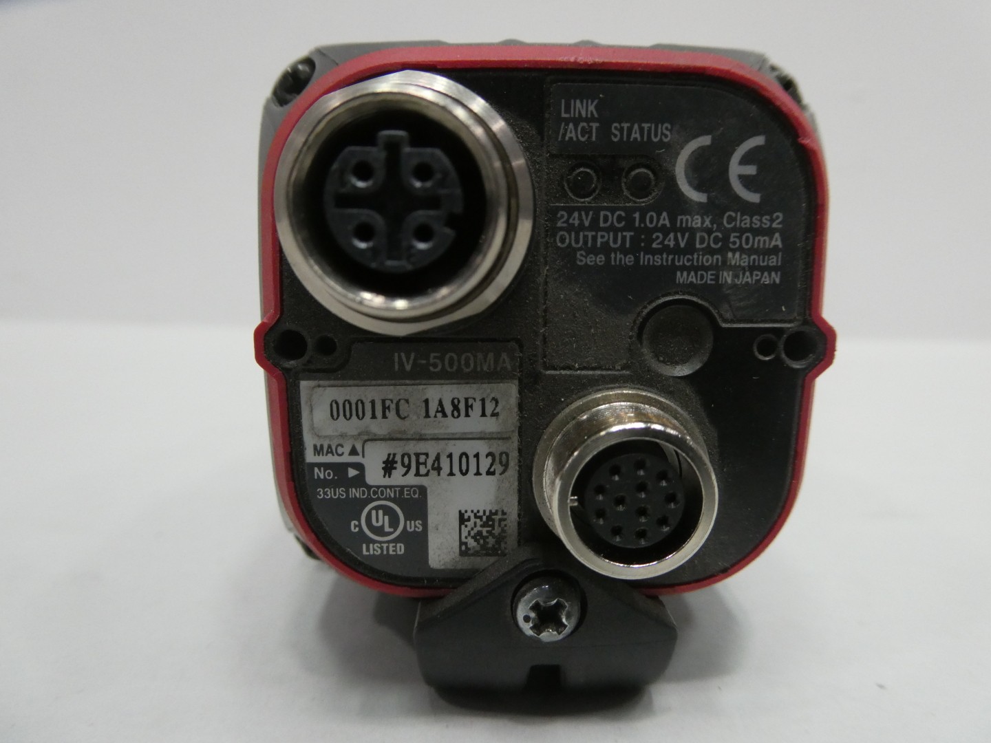 Keyence IV-500MA Automatic Monochrome Vision Sensor Camera 24v-dc