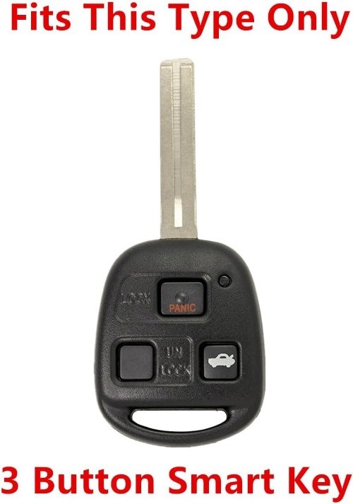 Silicone Key Fob Case Cover for Lexus ES300 GS300 GS430 LS400 Model: Hot Pink