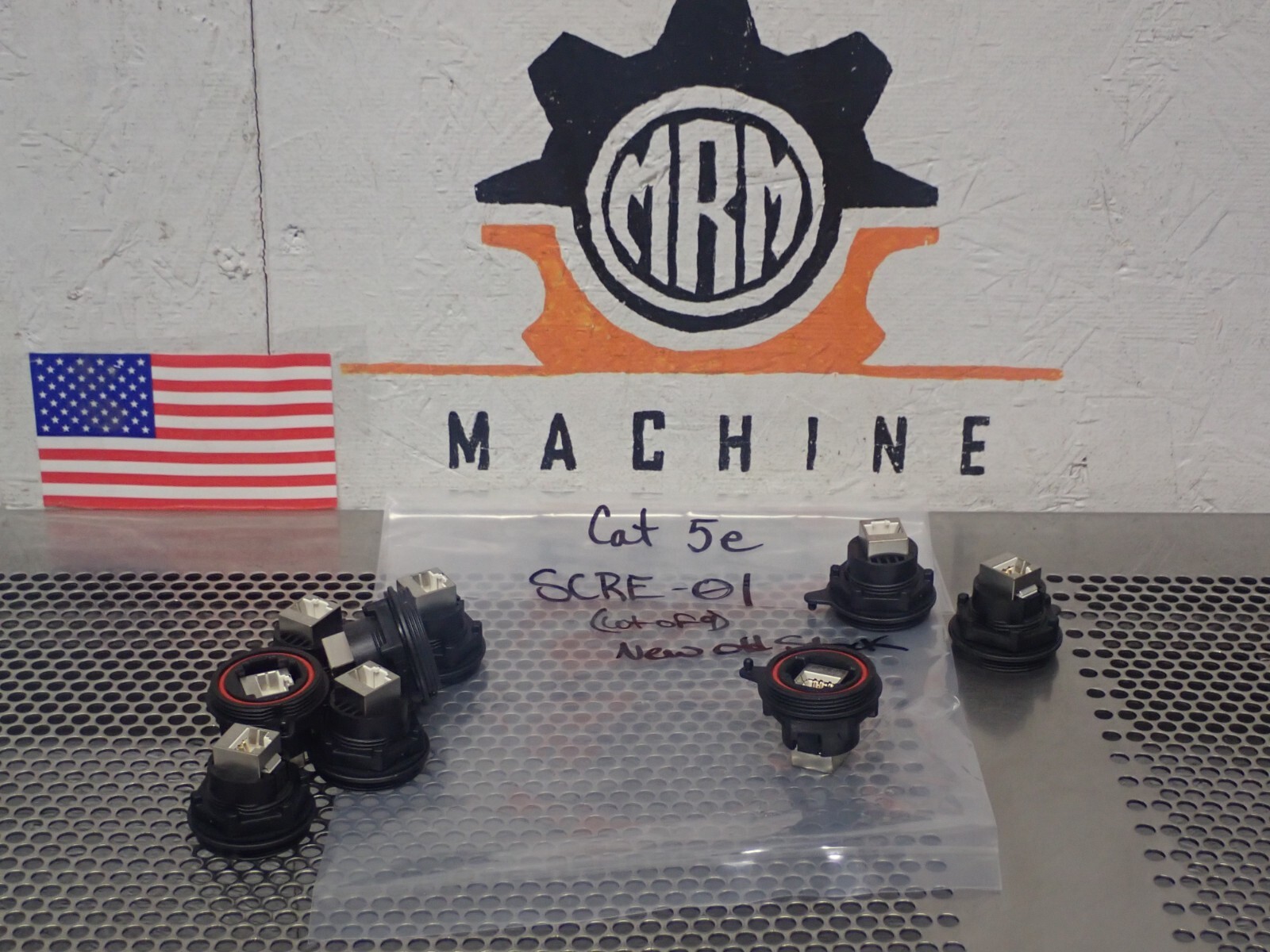 Cat 5e SCRE-01 Ethernet Connectors New Old Stock (Lot of 9)