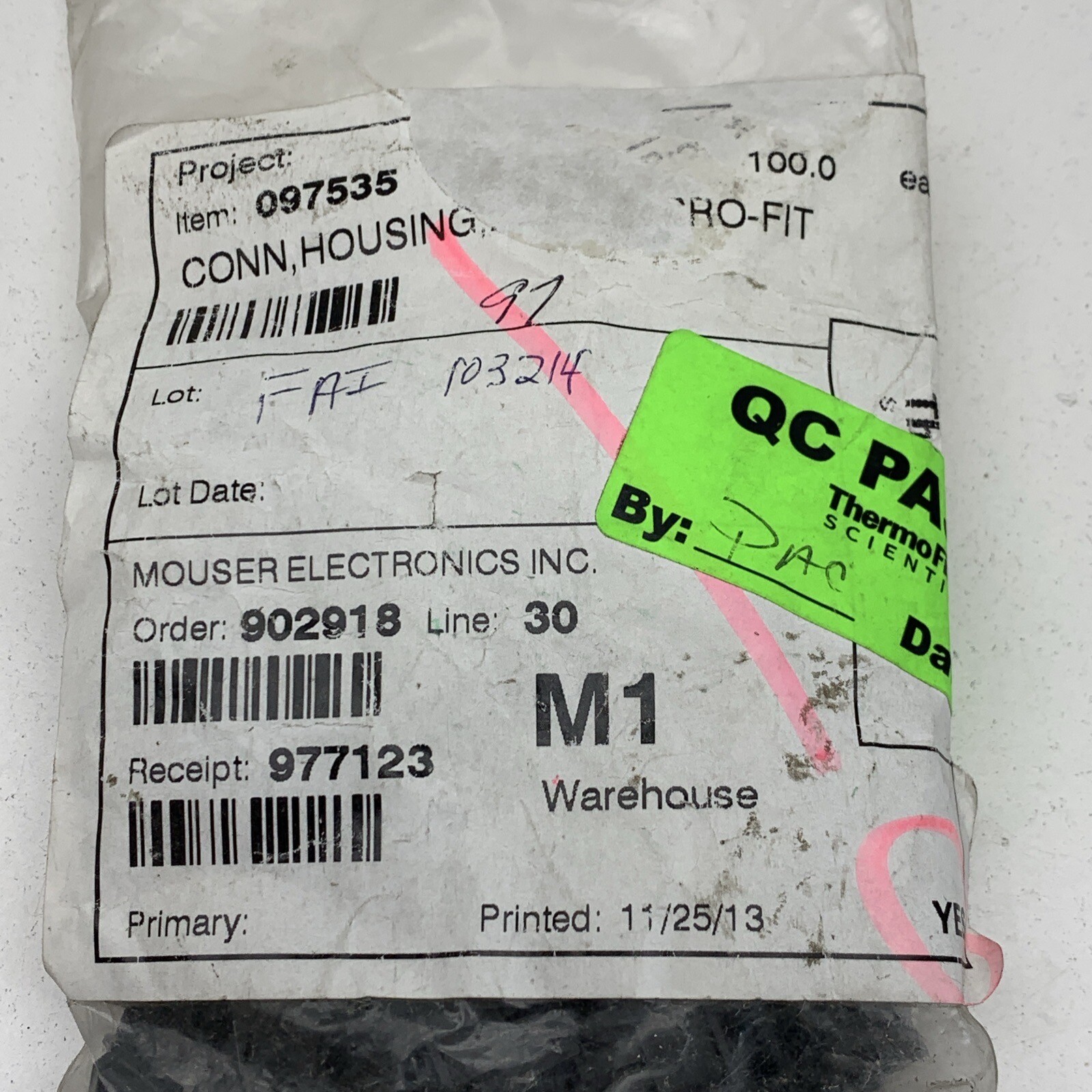Lot of (97) Molex 538-43025-0200 Micro-Fit 3.0 Female Receptacle Wire 3MM 2-Pos