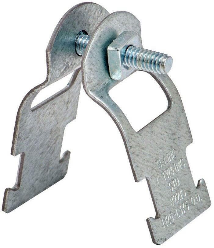 B-Line B2209PAZN, 3/4″, Steel, 2-Piece, Pipe/IMC/EMT/Rigid to Strut Clamp, 1 pc