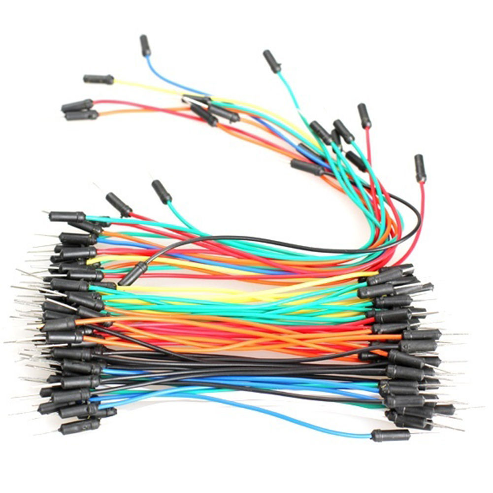 65Pcs Solderless Breadboard Male-Male Jumper Cables Wires Various Lengths US Stk