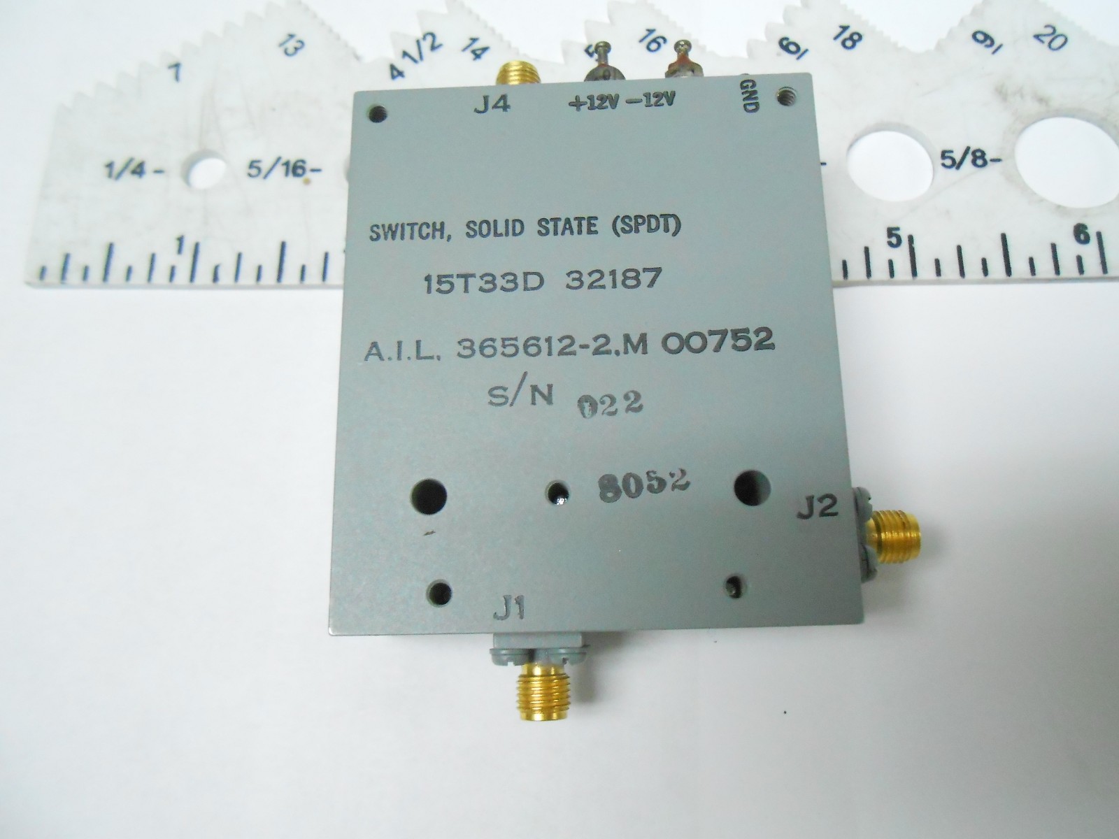 15T33D MICRO-DYNAMICS SOLID STATE SWITCH NEW OLD STOCK NOS ALT PN: 365612-2