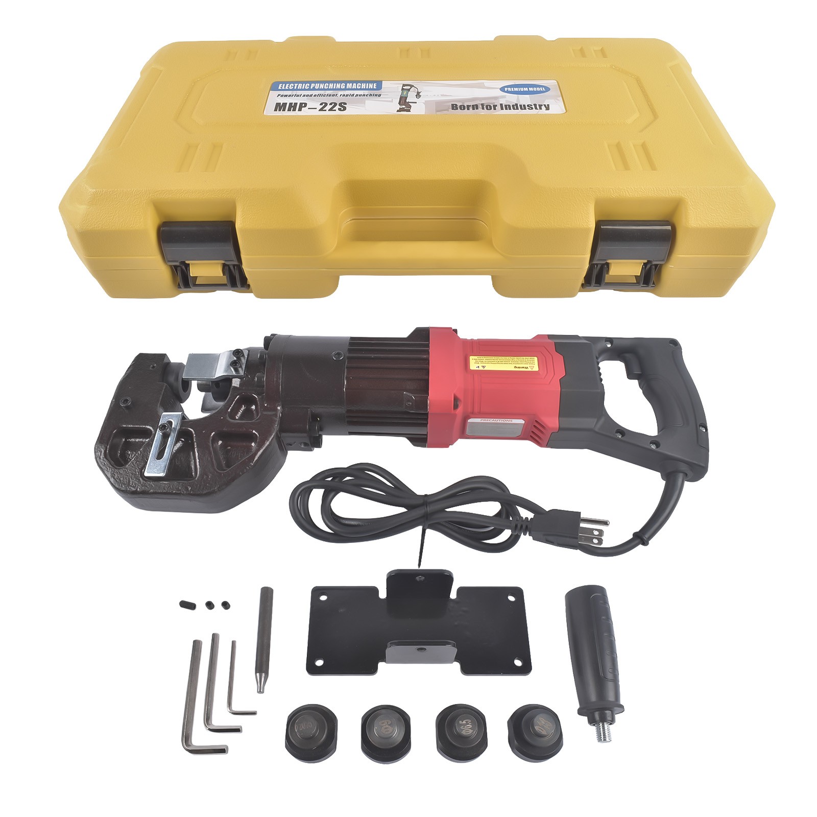 MHP-20 1400W Electric Hole Puncher 22 Ton Fixed & Handheld Dual Operation Modes