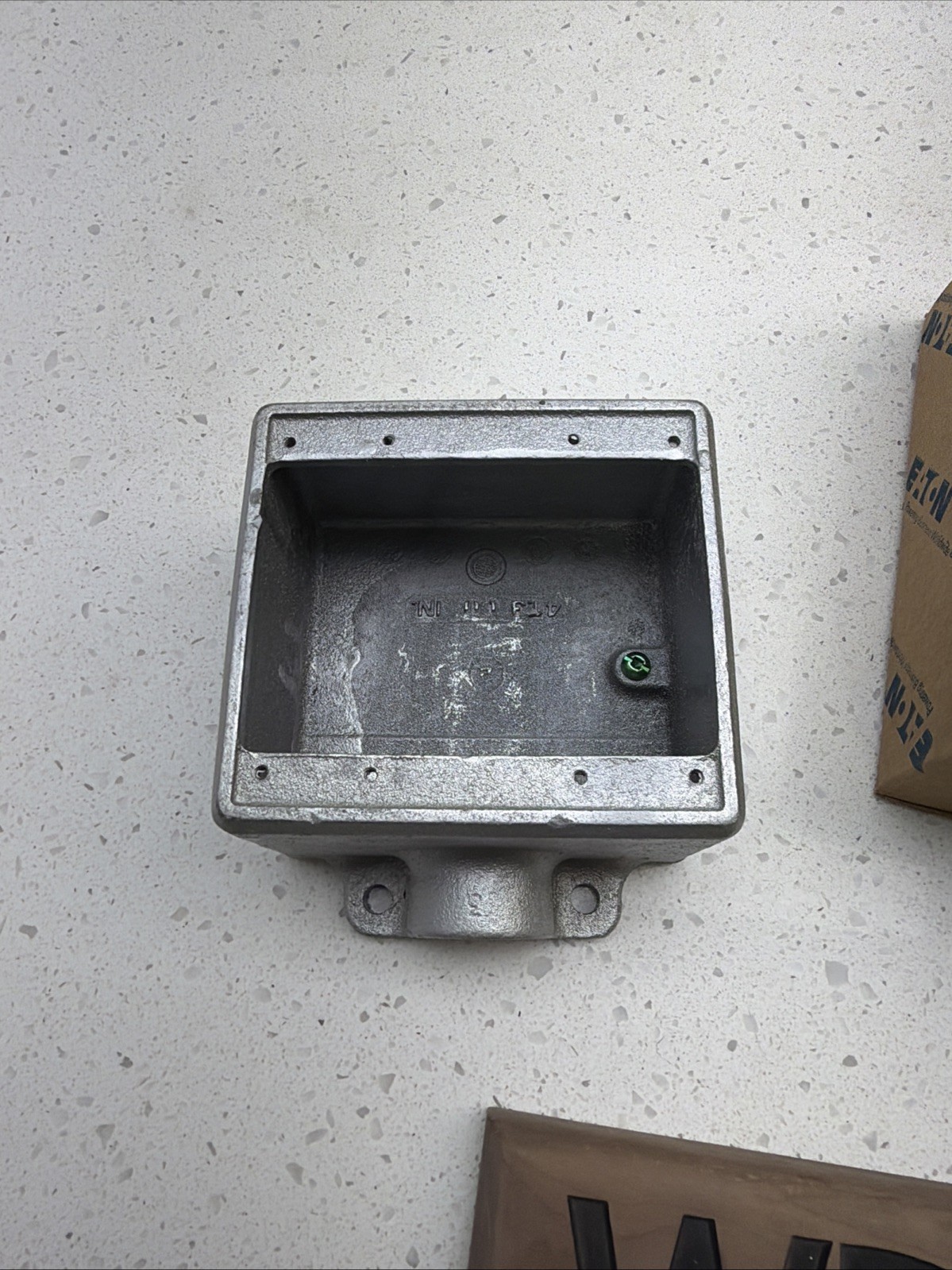 NIB – Crouse Hinds – FD22 – Two-Gang, 3/4″ Device Box Made Of Feraloy Iron Alloy