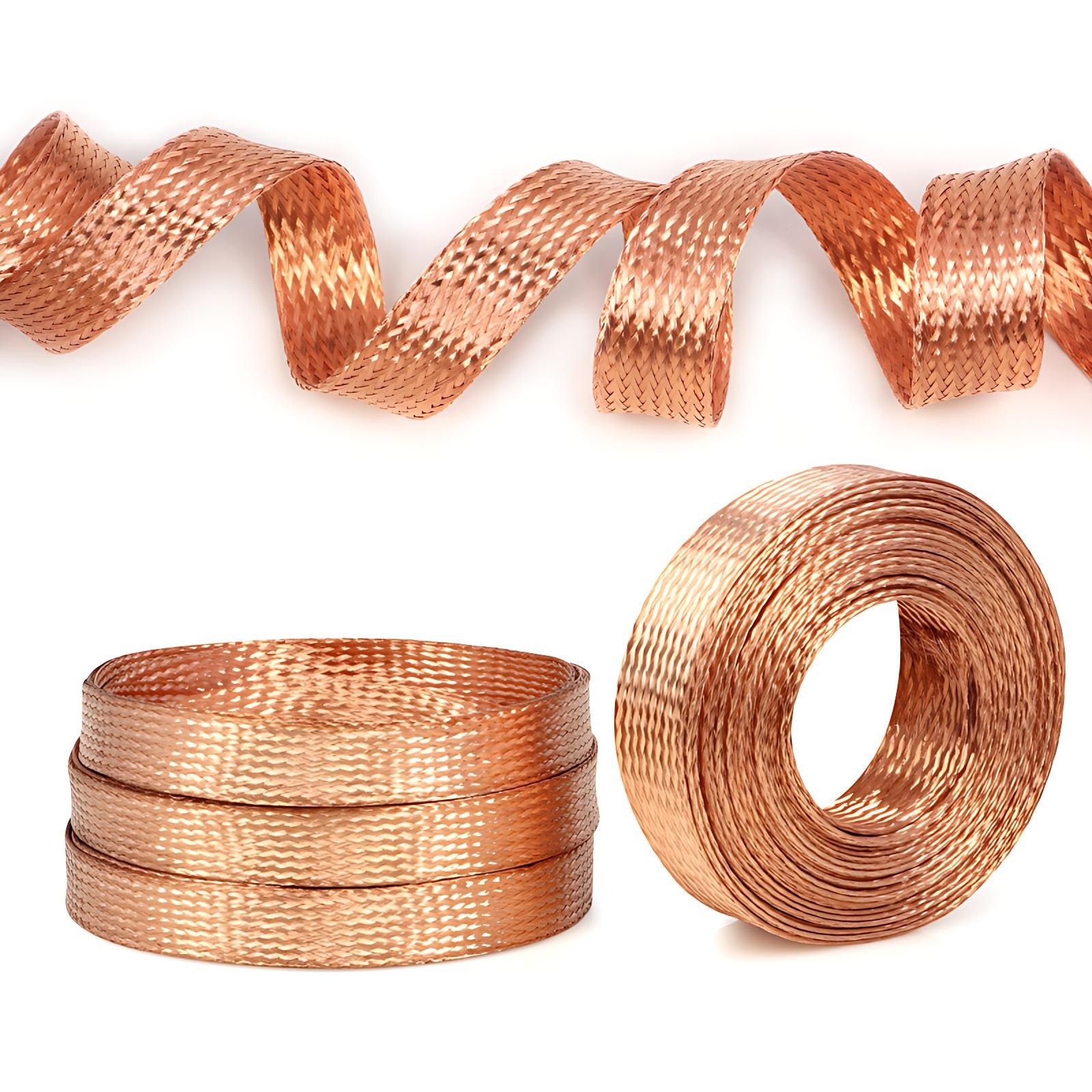 Tinned Copper/Pure Copper Metal Shielding Braided Sleeving 2/4/6/8/10/12mm-28mm