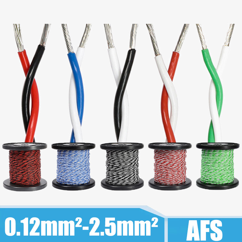0.12mm²-2.5mm² Twisted Wire Cable Pure Copper Core Soft Wire Twisted 2 Core Wire