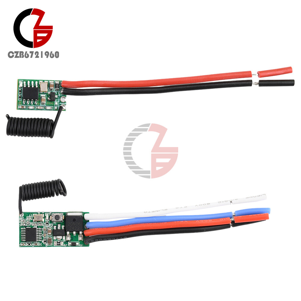 433MHz Long Range Wireless Remote Control Transmitter/Receiver Module DC 3V-24V