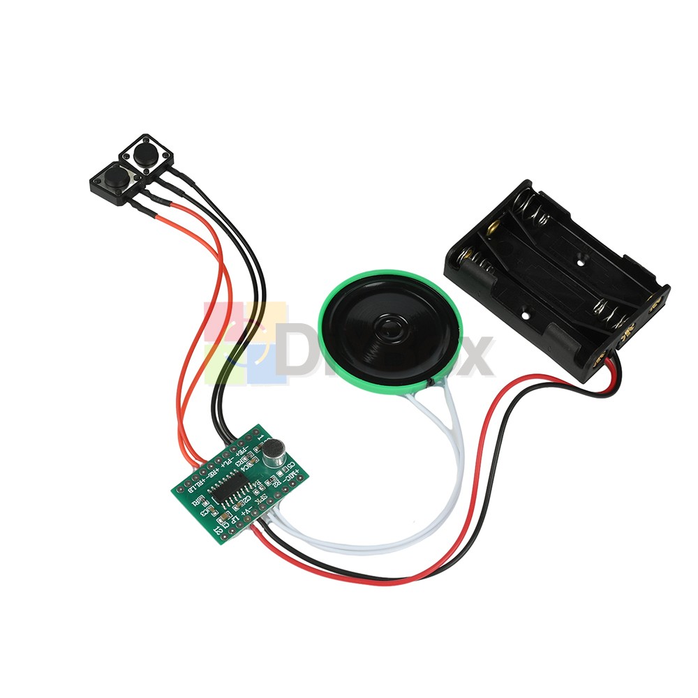 Dual-Button Recording Module 60-sec Voice Recorder DIY Electronic Greeting Card