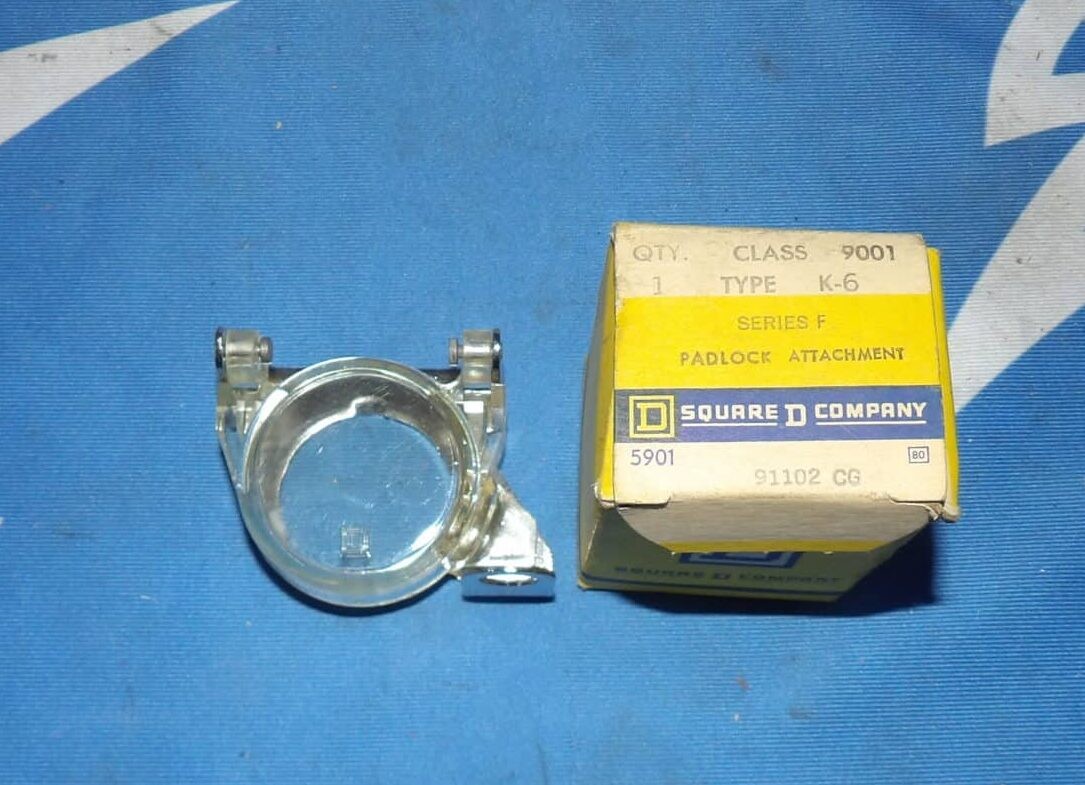 Lot of 6 NIB Square D 9001 K-6 Padlock Attachments + 1 Year Warranty