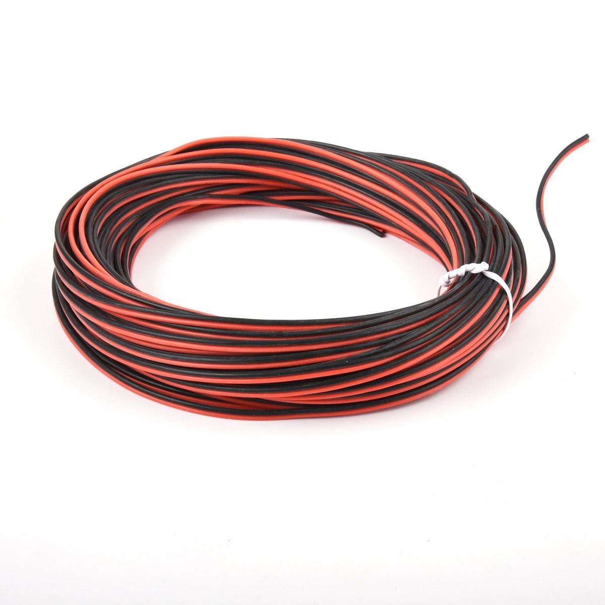 Durable 22 AWG Silicone Wire – 50ft Black & Red Tinned Copper for DIY Projects