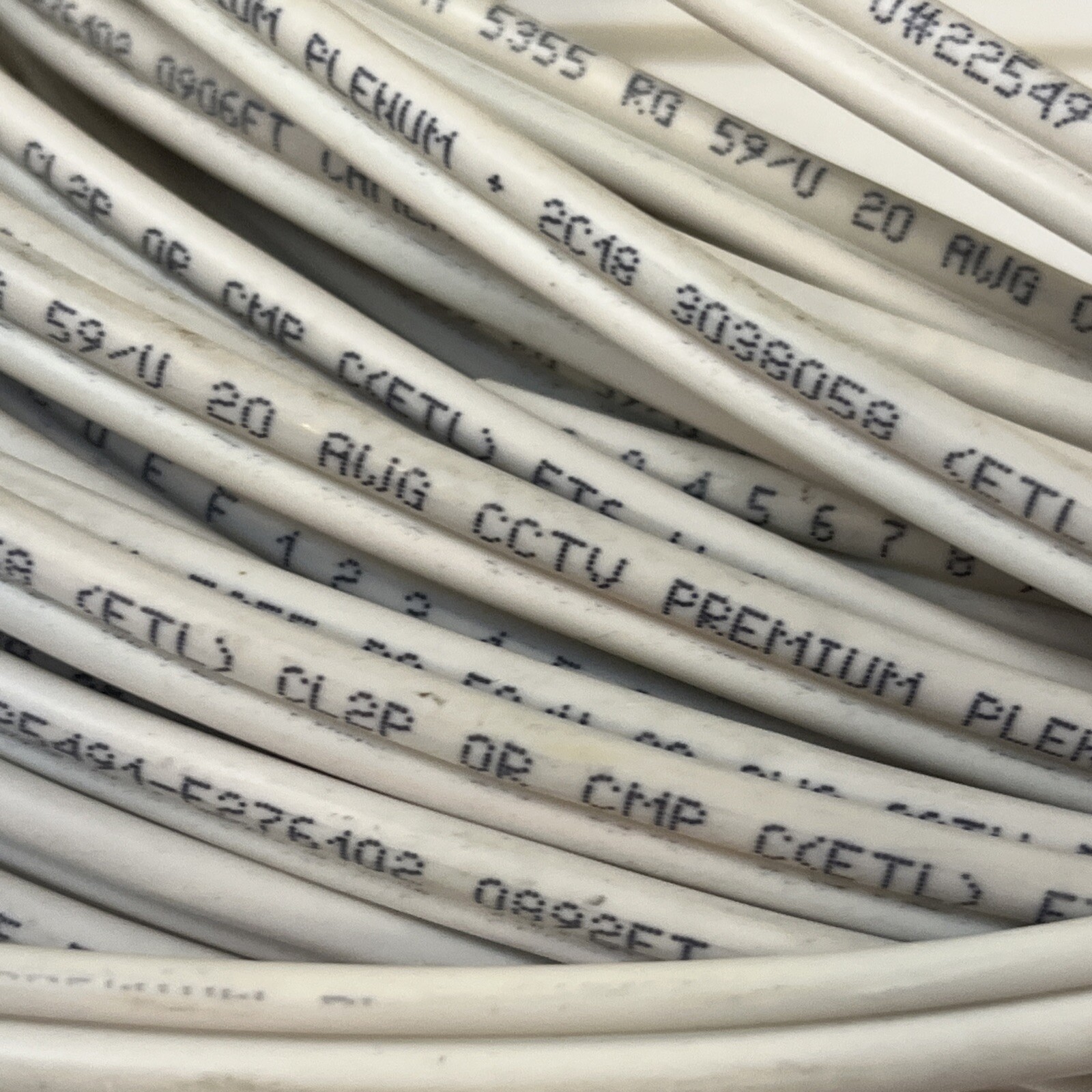 Genesis 5355 RG59/U 20 AWG CCTV PREMIUM PLENUM APPROX 125ft