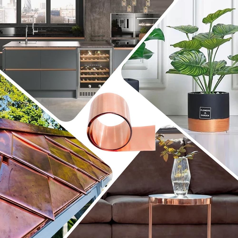 99.9% Pure Copper Cu Metal Sheet Roll Foil Plate Strip T2 Thickness 0.01mm-1mm
