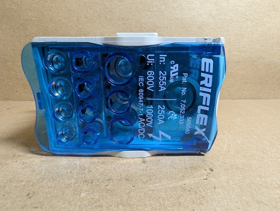 nVent / Eriflex 569040 Single Pole Distribution Block 255A , 11 Pt (New No Box)