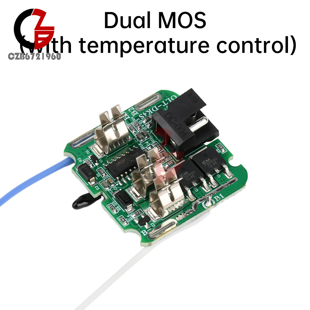 4S 16.8V 30A 18650 Li-ion Battery Protection Board BMS Dual MOS for Power Tool