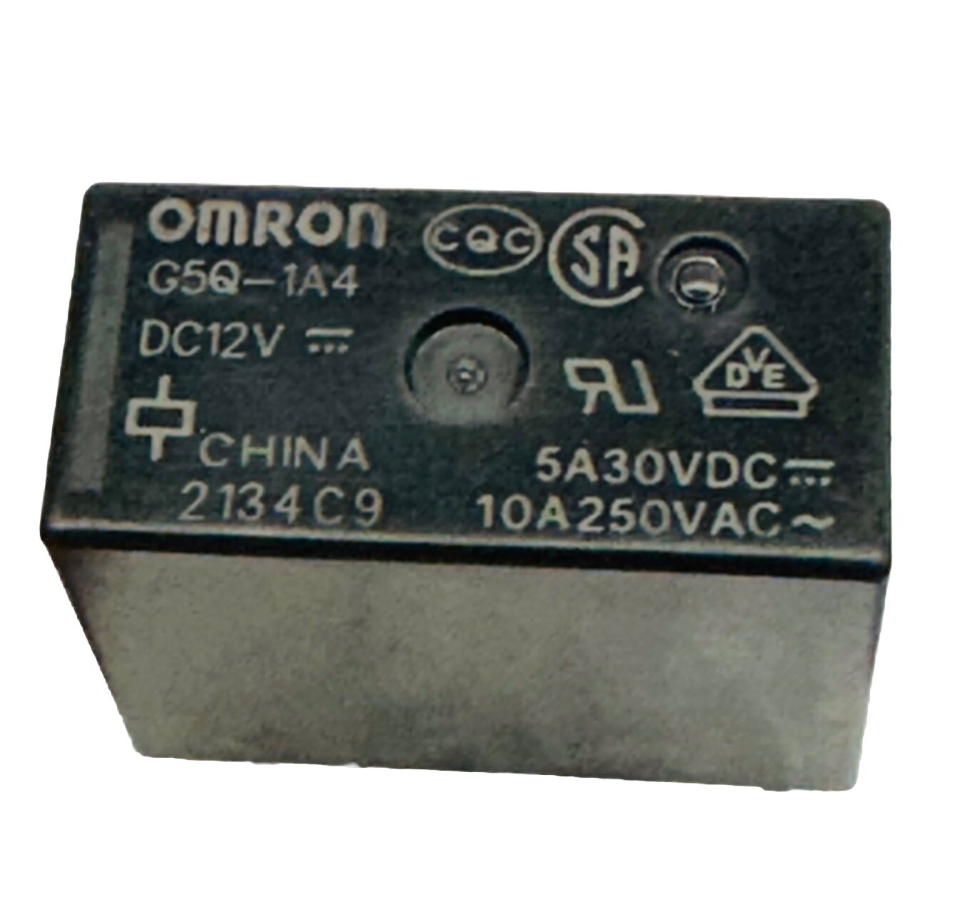 LOT OF 10 PCS OMRON RELAY G5Q-1A4 DC12V – 5A30VDC – 10A250VAC