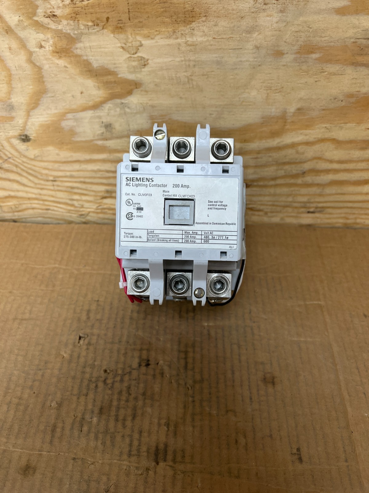 SIEMENS, CLM0F03, 200A AC LIGHTING 3POLE CONTACTOR, XLNT TAKEOUT! MAKE OFFER!!
