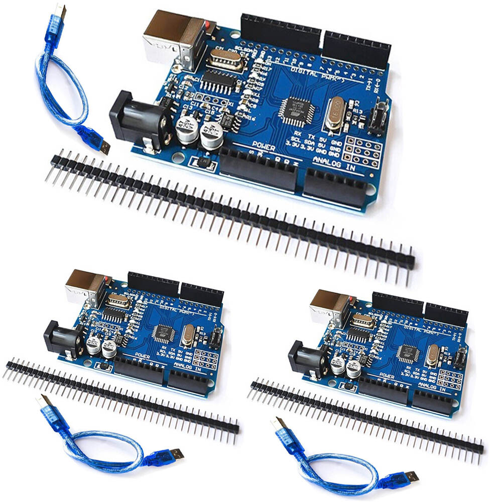 For Arduino UNO R3 Development Board ATmega328P ATMEGA16U2+ USB Cable 3pcs/set