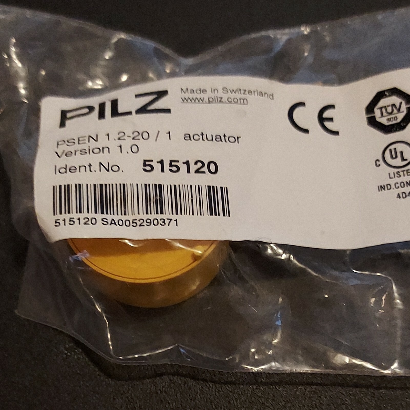 Pilz Magnetic Non-Contact Safety Switch Magnetic Actuator # 515120 Switzerland
