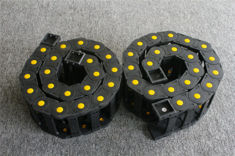 2PCS Nylon Drag Chain Cable Management Wire Carrier R28/38/55 Für 1M 2M CNC
