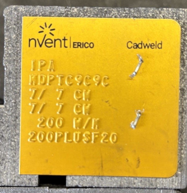 nVent ERICO Cadweld Cable To Cable 7/#7 Mold HDPTC9C9C Free Shipping