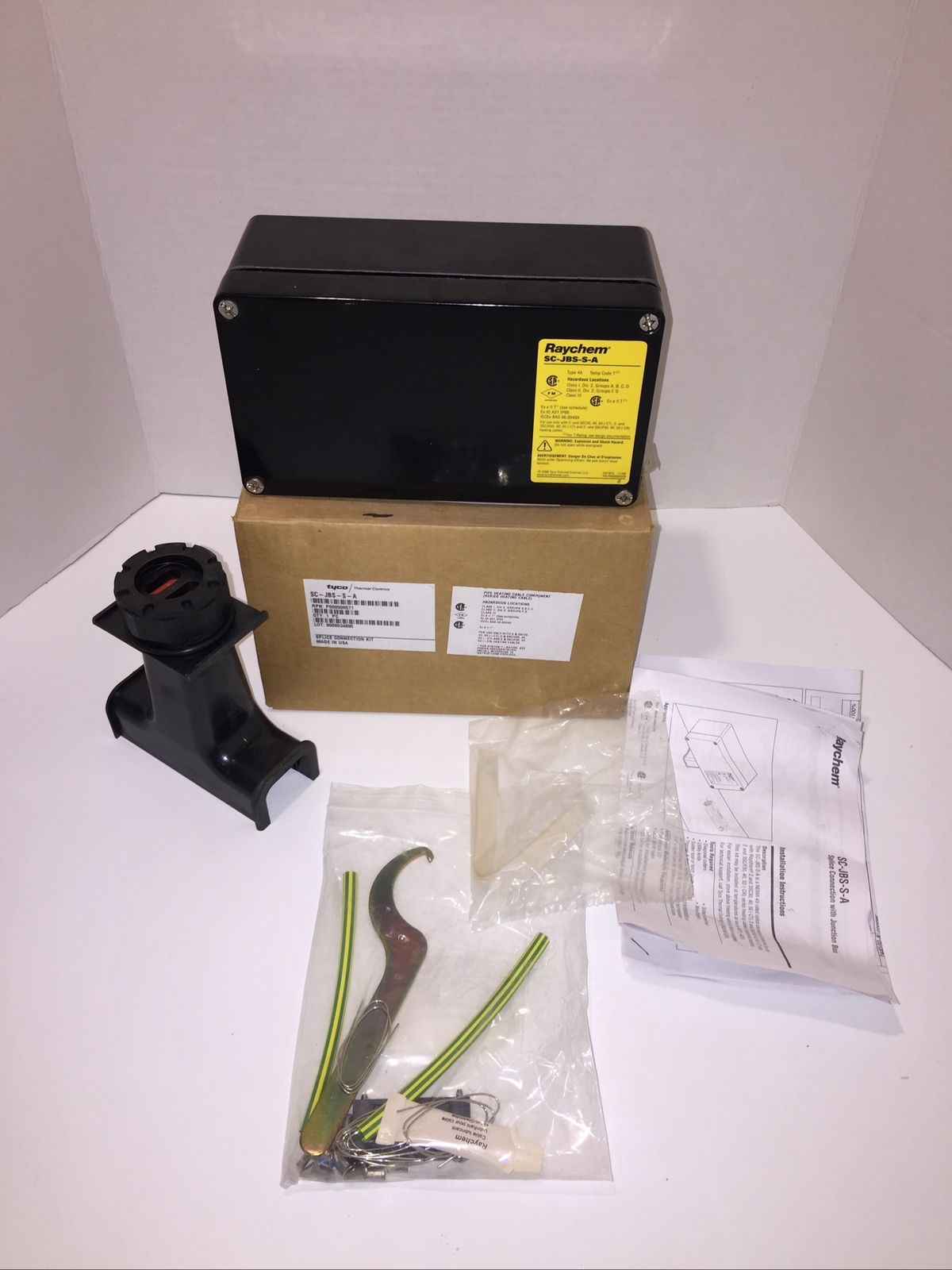 NEW RAYCHEM LIGHTED POWER Splice CONNECTION KIT SC JBS-S-A w/Junction Box