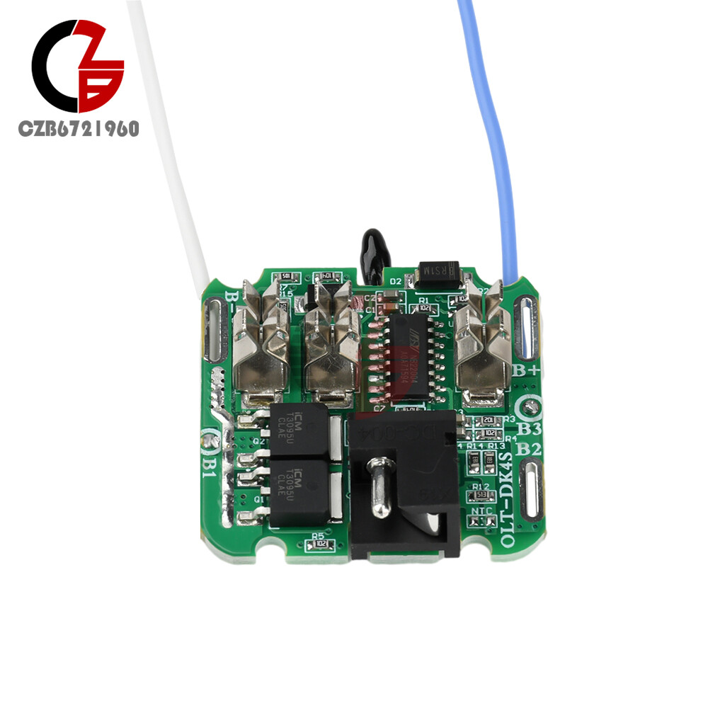 4S 16.8V 30A 18650 Li-ion Battery Protection Board BMS Dual MOS for Power Tool